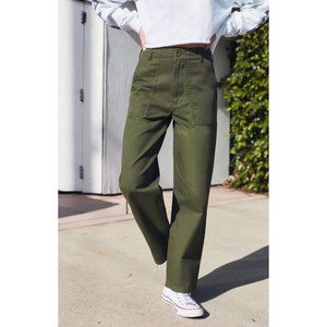 John Galt Pants Olive Kim Army Cargo Utility OS